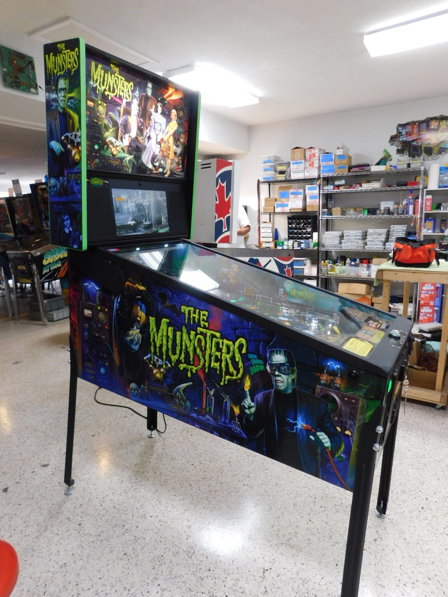 munsters pinball machine