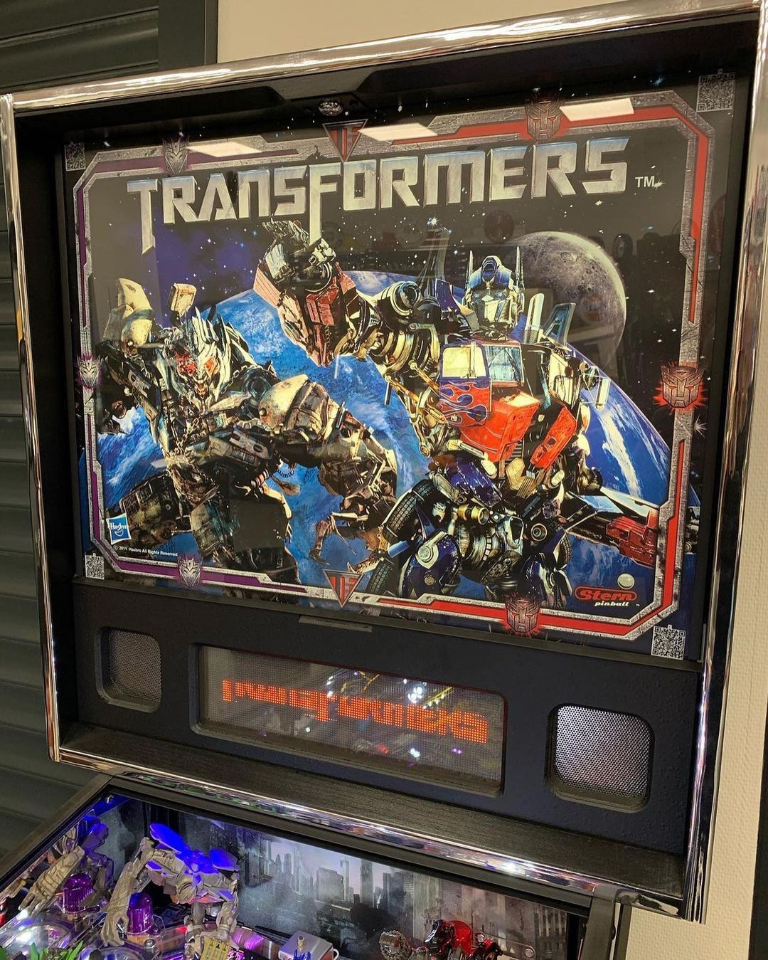 transformers pinball machine