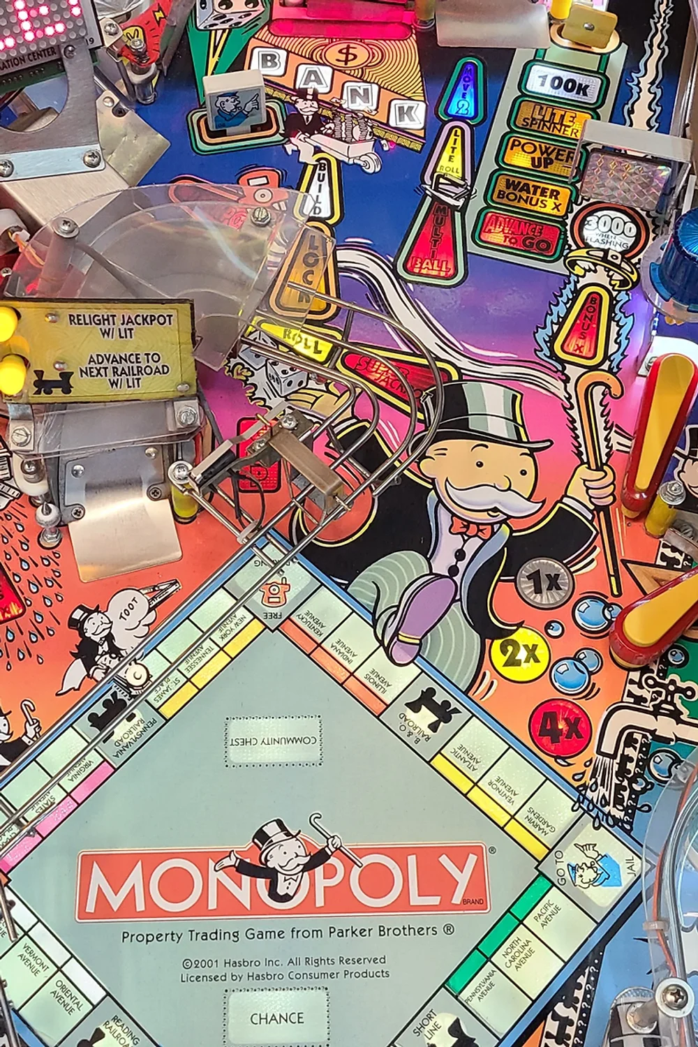 monopoly pinball machine