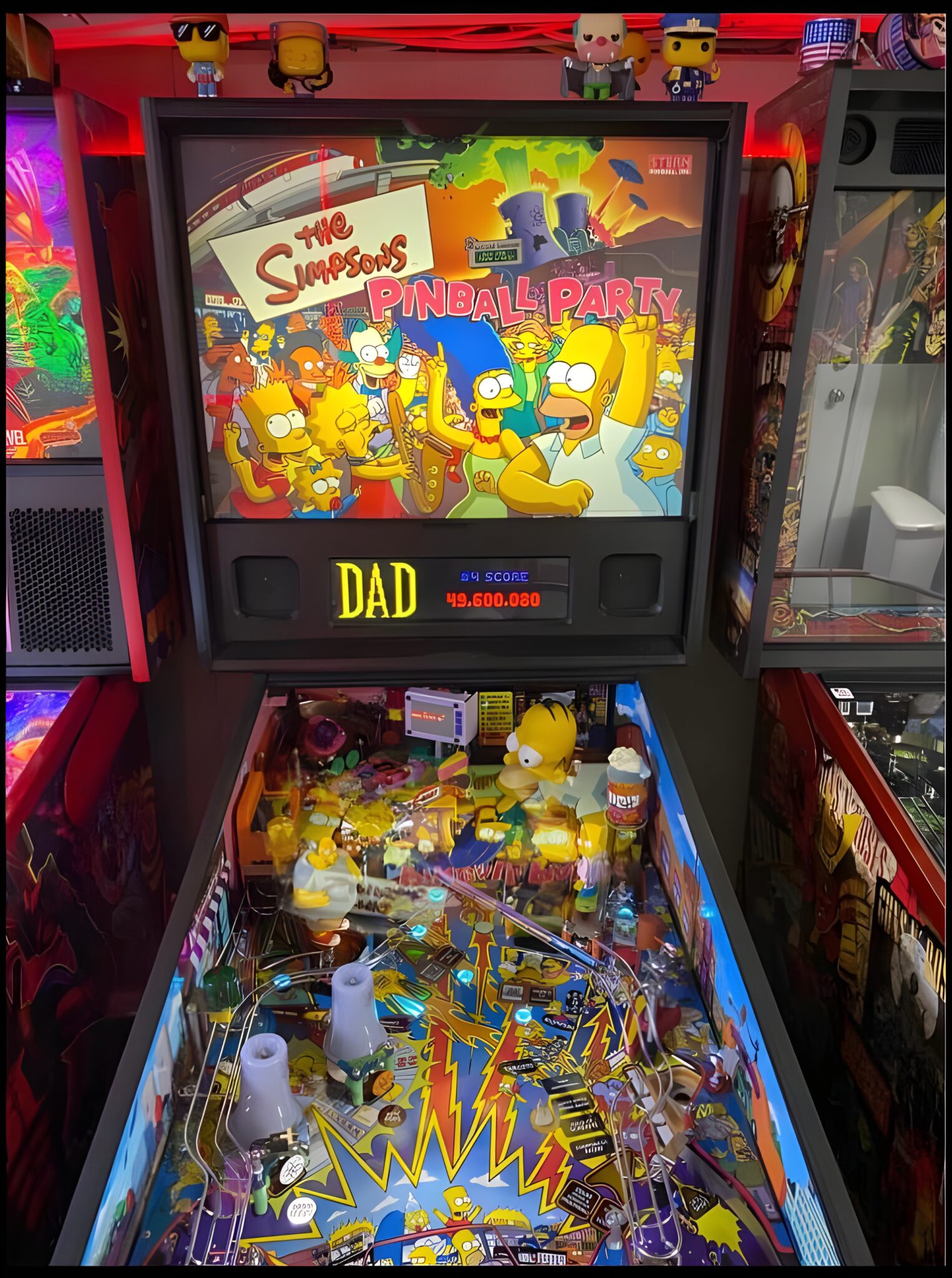 simpsons party pinball machine