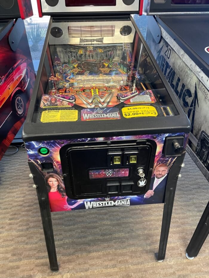 WWE Wrestlemania Pro Pinball Machine for sale